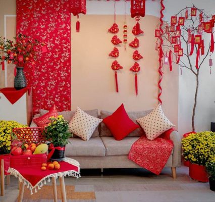 decor bàn tết