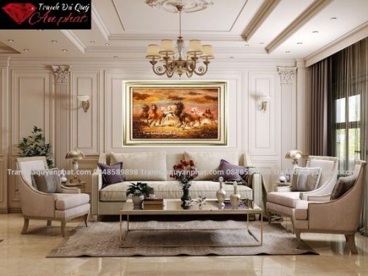 Tranh Trang Trí Phòng Khách Tân Cổ Điển