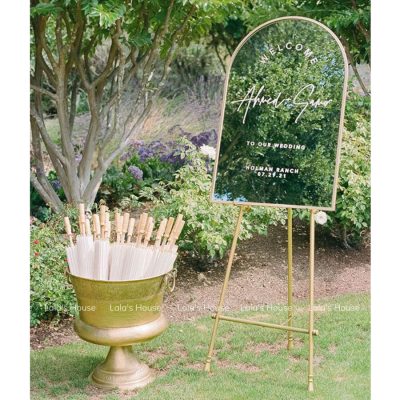 gương decor đám cưới