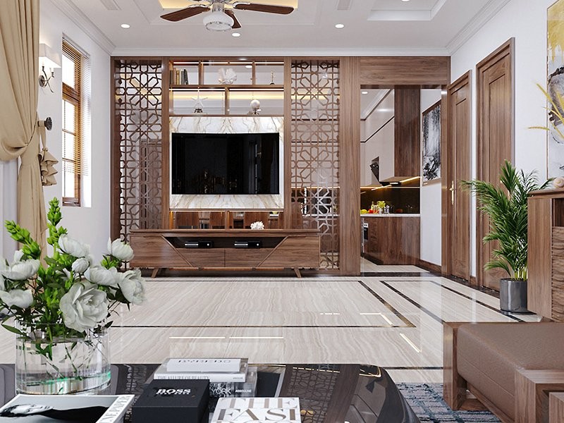 Mẫu Bình hoa decor tại phòng khách